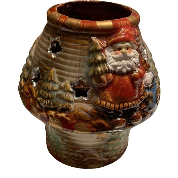 SANTA tea lamp-2 pc, Potter’s Garden - Picture 3 of 10